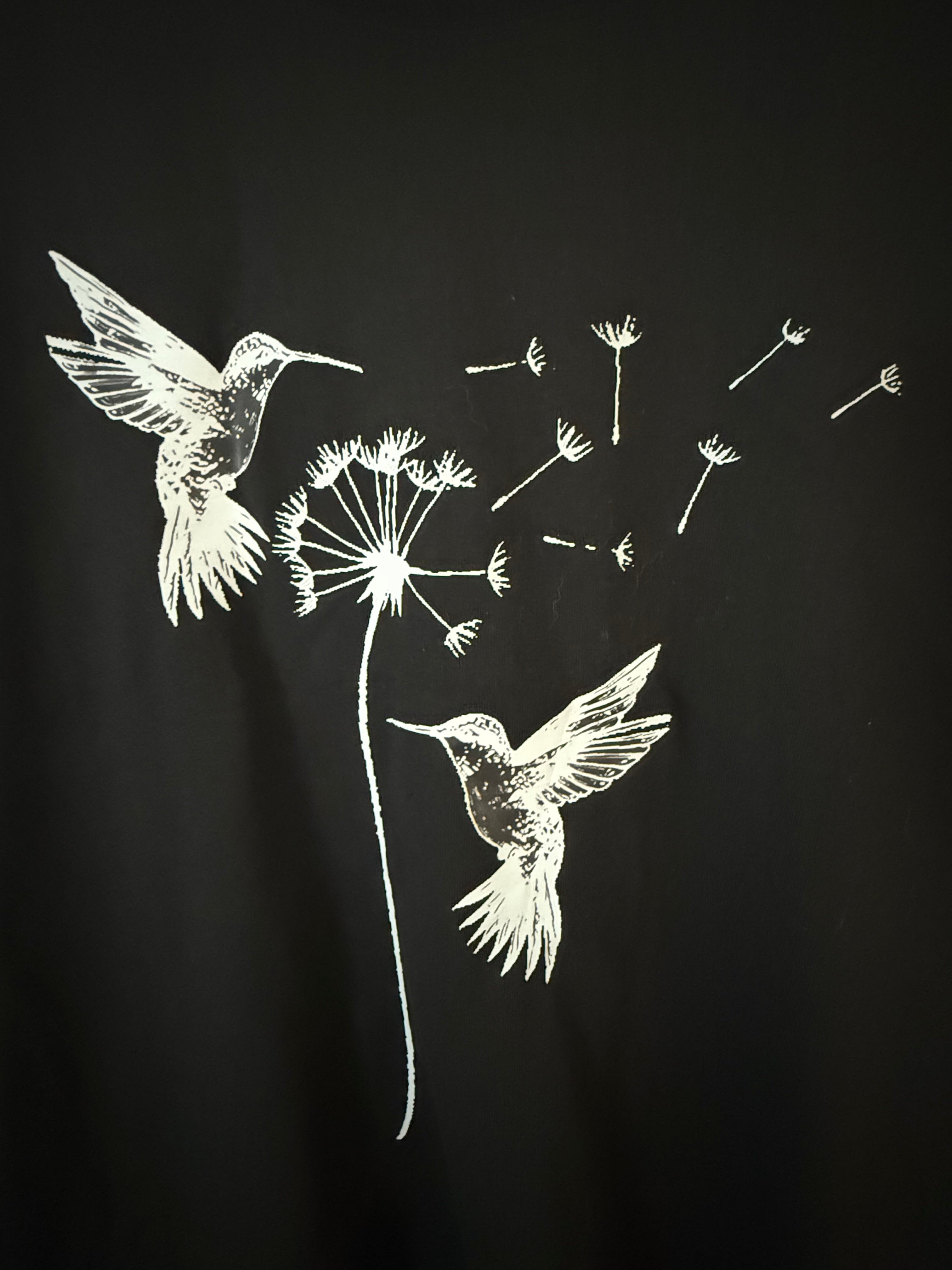 Hummingbird Flower Theme Shirt