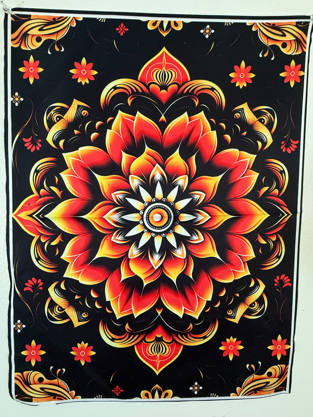Vibrant Color Abstract Tapestry