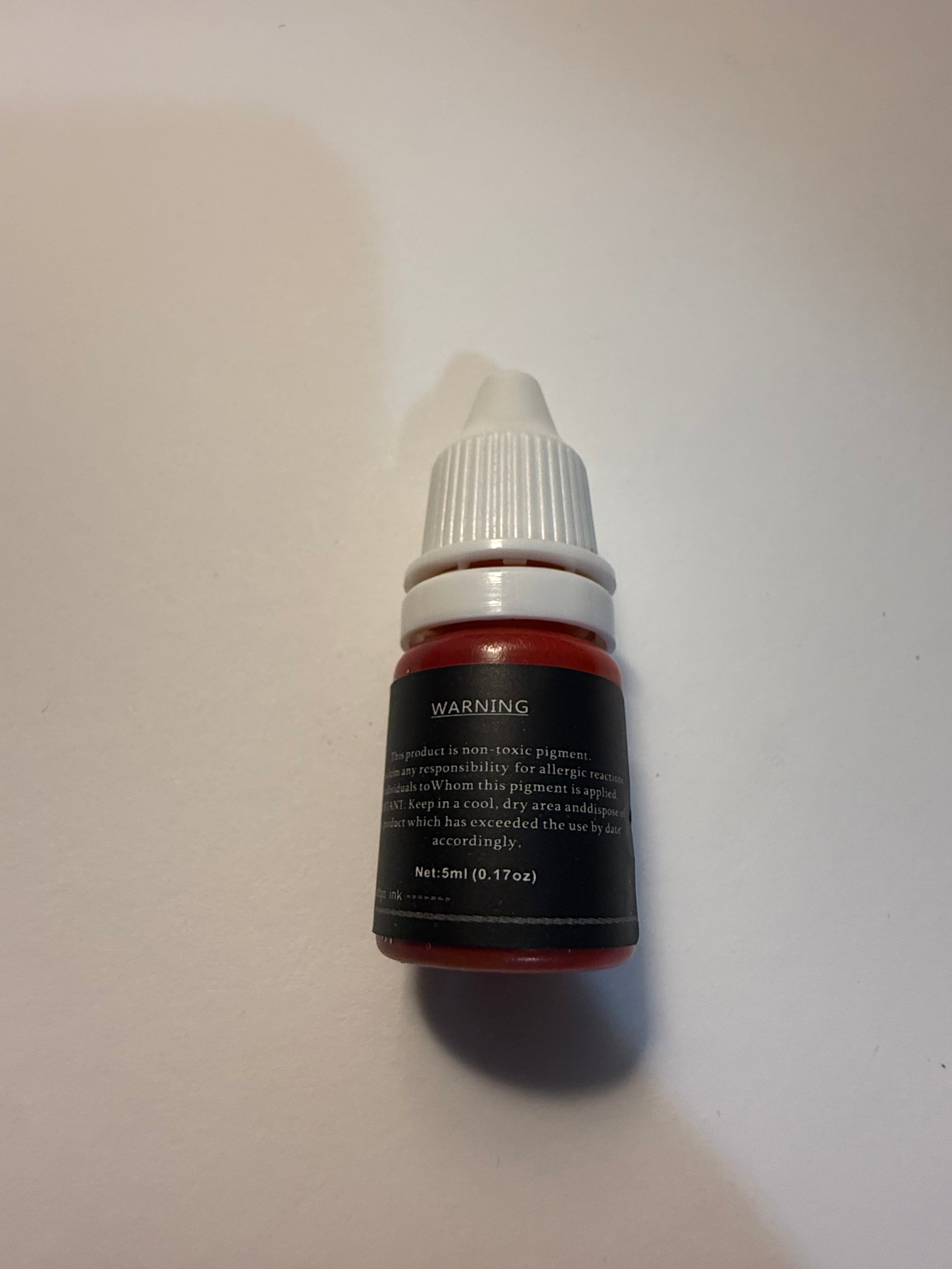 Bright Red Tattoo Ink