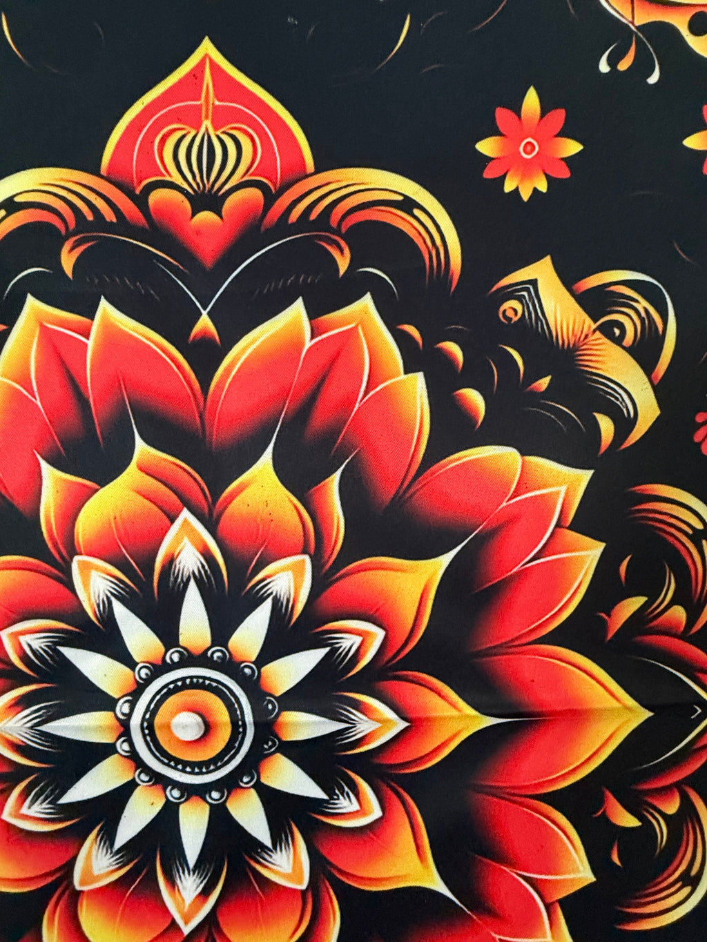 Vibrant Color Abstract Tapestry