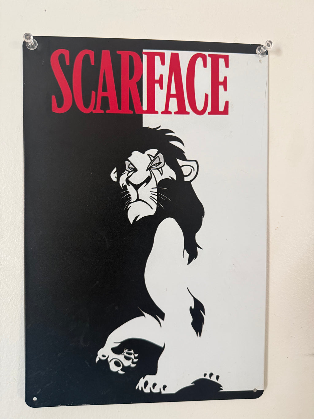 SCARFACE/LION KING Metal Art