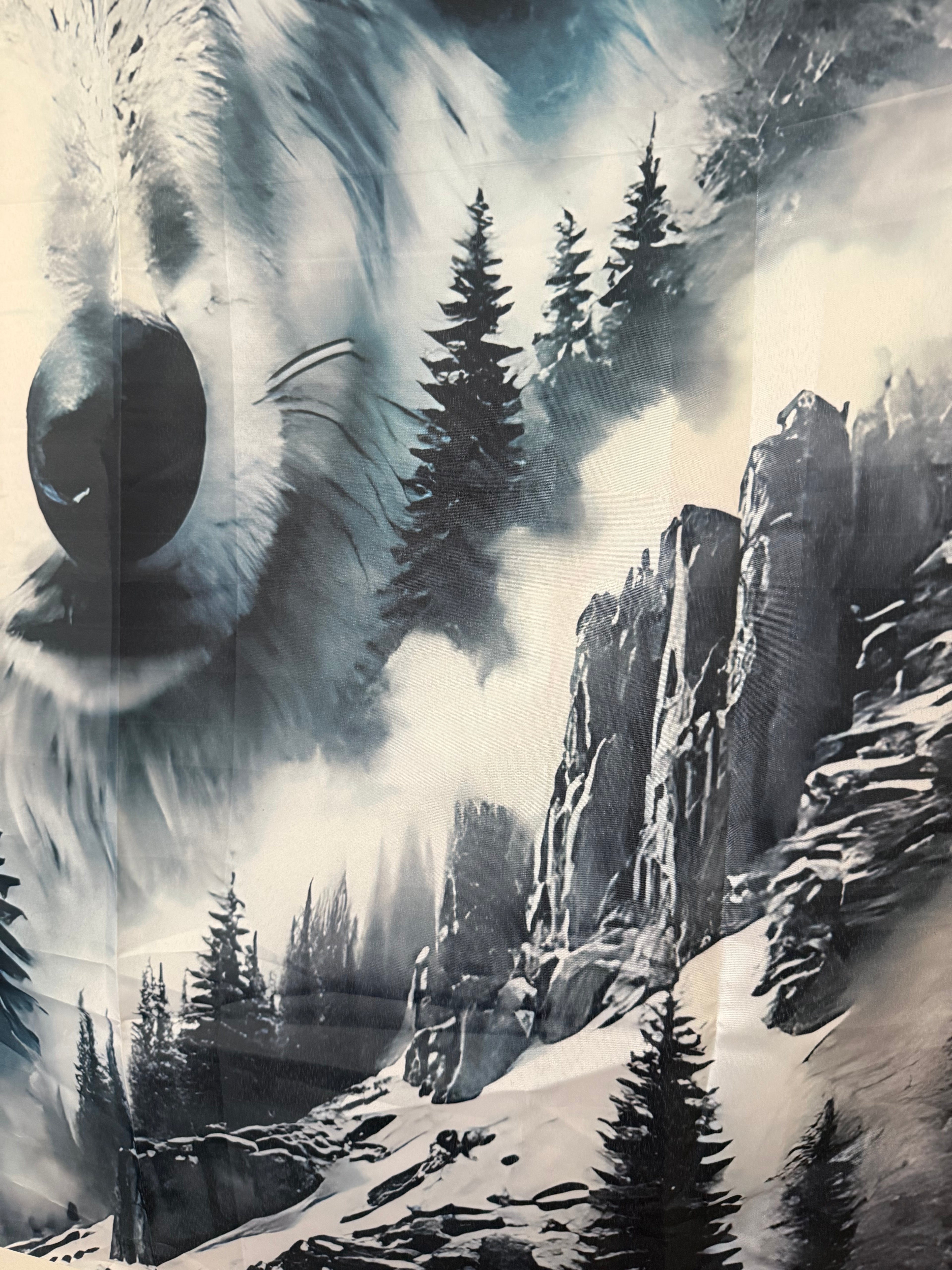 Large Wolf Theme Tapestry