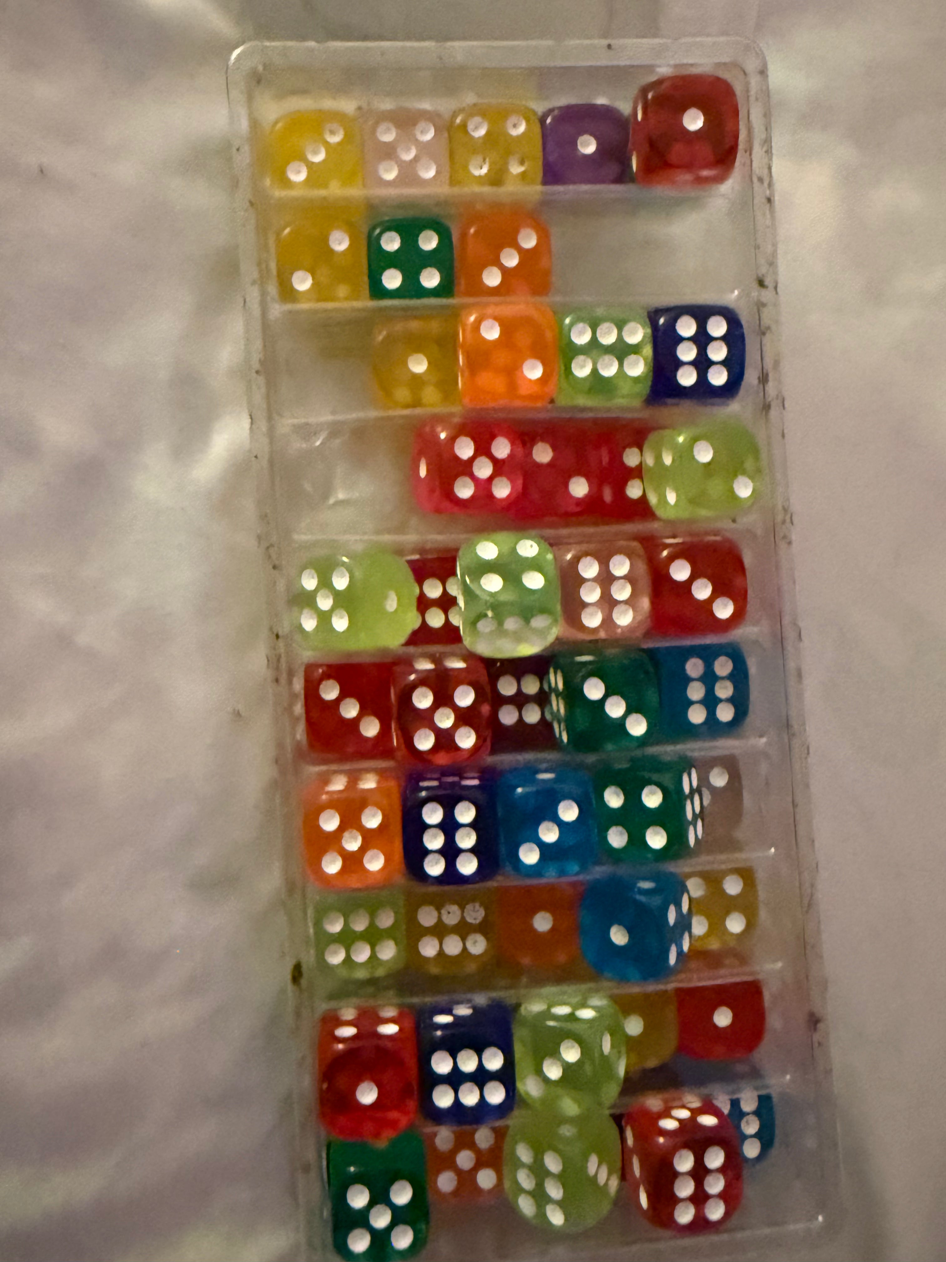 Colored Dice 4 pack